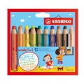 Farbičky STABILO woody 3 in1 10ks 