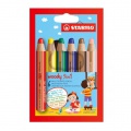Farbičky STABILO woody 3 in1 6ks 