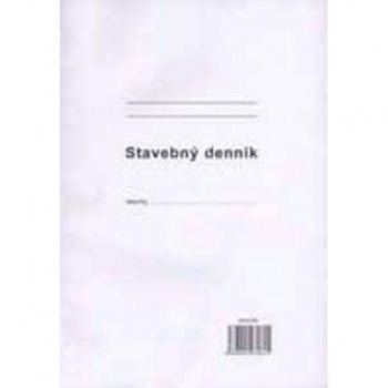 Stavebný denník, A4, 25x3+8 listov, samoprepis, číslovaný 