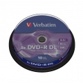 Verbatim DVD+R 8x DL 8,5GB cake 10 ks 