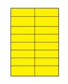 Etikety farebné 105x37mm APLI A4 100 hárkov žlté