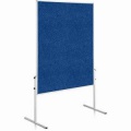 Moderačná tabuľa plstená 150x120 cm ECONOMY modrá neskl.