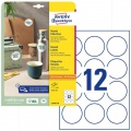 Etikety univerzálne kruhové 60mm Avery A4 10 hárkov 