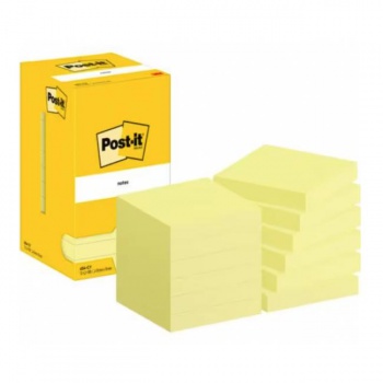 Samolepiaci bloček Post-it 76x76 žltý 12x100 lístkov 
