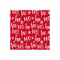 Vianočné servítky 33x33cm HO HO HO 20 ks