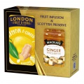 Darčeková sada LONDON Fruit & Herb a Mackays Citrón a zázvor 340 g