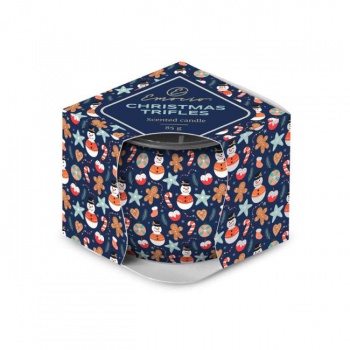 Emocio Sklo Dekor 70x62 mm Christmas Trifles - Forest Breeze, vonná sviečka