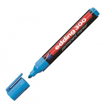 Permanentný popisovač edding 300 svetlomodrý 