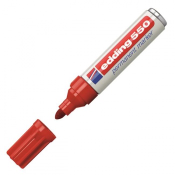 Permanentný popisovač edding 550 červený 