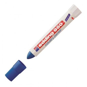 Priemyselný voskový popisovač edding 950 modrý 