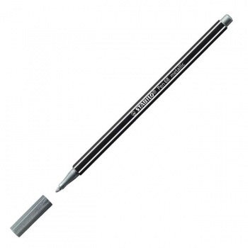 Popisovač STABILO Pen 68 metalic strieborná 
