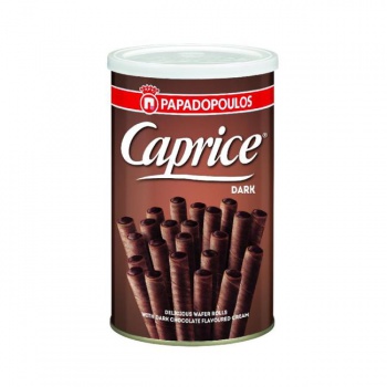 DARČEK: Caprice Dark plnené trubičky 115g 