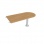 Doplnkový stôl Cross, 160x75,5x80 cm, dub/kov 