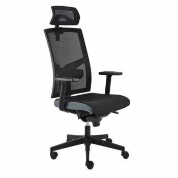 Kancelárska stolička GAME VIP SYN čierno/sivá (B8033) + PDH 3D + podrúčky P44 