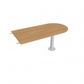 Doplnkový stôl Gate, 160x75,5x80 cm, dub/kov