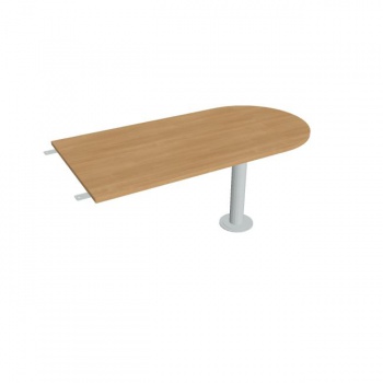 Doplnkový stôl Cross, 160x75,5x80 cm, dub/kov 