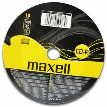 CD-R Maxell 700 MB 52 x 10 ks/cake 