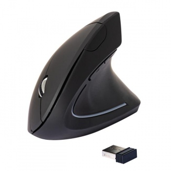 Bezdrôtová ergononická myš Q-CONNECT čierna 
