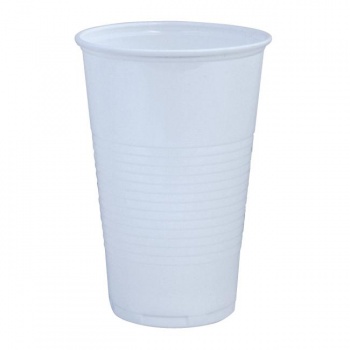 Poháre plastové 500 ml biele (50 ks) 