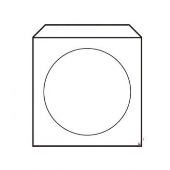 Obálky na CD 125x125 s okienkom 50 ks 
