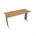 Pracovný stôl Flex, 140x75,5x60 cm, dub/kov