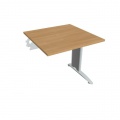 Pracovný stôl Flex, 80x75,5x80 cm, dub/kov
