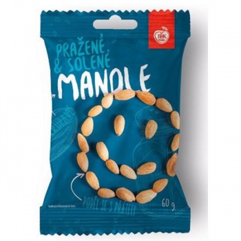 Mandle pražené solené IBK 60 g 