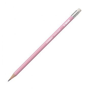 Ceruzka STABILO Swano Pastel HB s gumou pastel ružová 