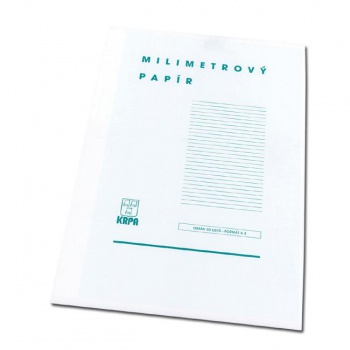 Milimetrový papier A4, bal. 50 ks 