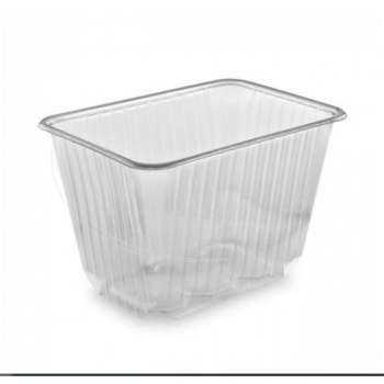 Vanička (PP) hranatá priehľadná 186 x 133 mm 2000ml (50 ks) 