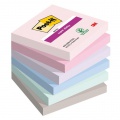 Samolepiaci bloček Post-it Super Sticky SOULFUL, veľkosť 76x76 mm, 6 bločkov po 90 lístkov 