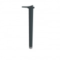 Tubusová noha,d.6 cm, v.72-74,5 cm, kruhová, čierna 