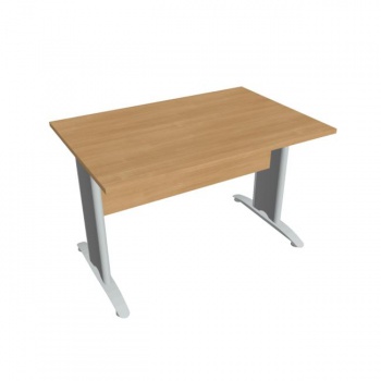 Rokovací stôl Cross, 120x75,5x80 cm, dub/kov 