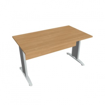 Rokovací stôl Cross, 140x75,5x80 cm, dub/kov 