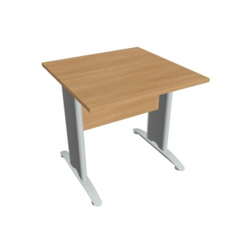 Rokovací stôl Cross, 80x75,5x80 cm, dub/kov 