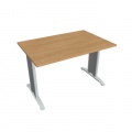 Rokovací stôl Flex, 120x75,5x80 cm, dub/kov 
