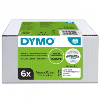 Samolepiace etikety Dymo LW 101x54mm menovky balíky biele 1320ks 