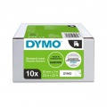 Samolepiaca páska Dymo D1 12 mm biela/čierna, 10ks 