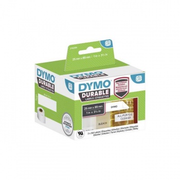Samolepiace etikety Dymo LW 89x25mm polypropylénové s ochrannou vrstvou biele 