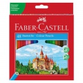 Farbičky Faber Castell drevené, 48 ks 