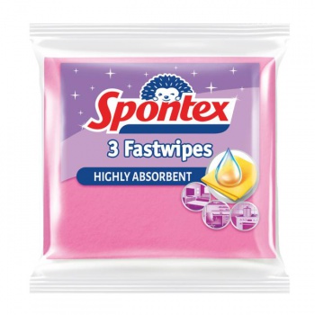 Utierka z viskózy Spontex Fast Wipes 3 kusy 