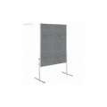 Moderačná tabuľa plstená 150x120 cm ECONOMY sivá neskl. 
