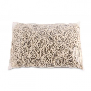 Gumičky Office Products 40mm 1kg biele 
