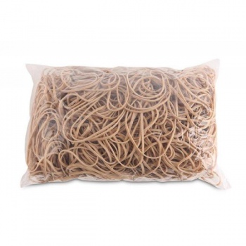 Gumičky Office Products 80mm 1kg prírodná farba 