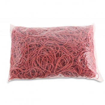 Gumičky Office Products 100mm 1kg červené 