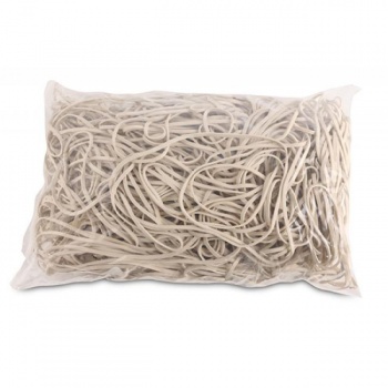 Gumičky Office Products 130mm 1kg biele 