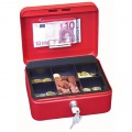 Pokladnička WEDO s klipom 200x160x90mm červená 