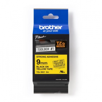 Samolepiaca páska Brother TZe-S621 páska 9 mm žltá/čierna 