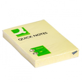 Samolepiaci bloček Q-CONNECT žltý 51 x76mm 