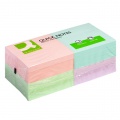 Samolepiaci bloček Q-CONNECT pastelové 76x76mm 12x100 l 